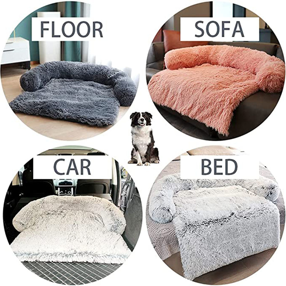 Ultra Calming Plush Dog Sofa Bed
