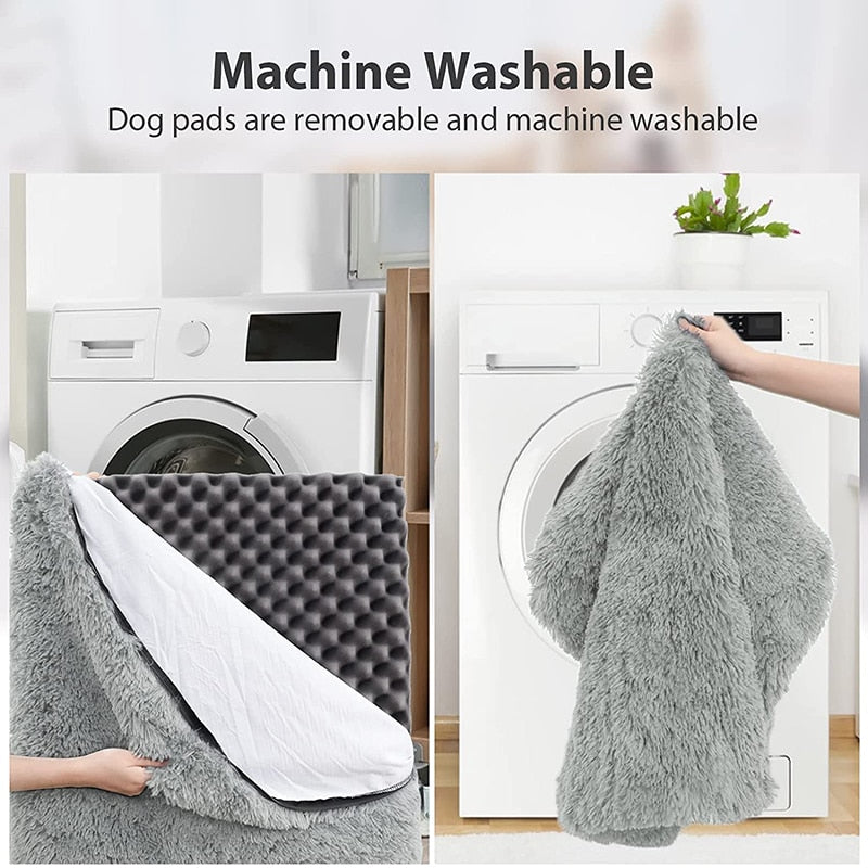 Orthopedic Calming Crate Washable Dog Bed