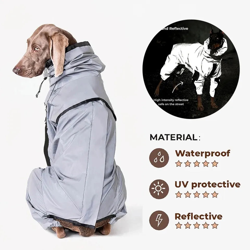 GlowGuard Reflective WaterProof Dog Coat For All seasons