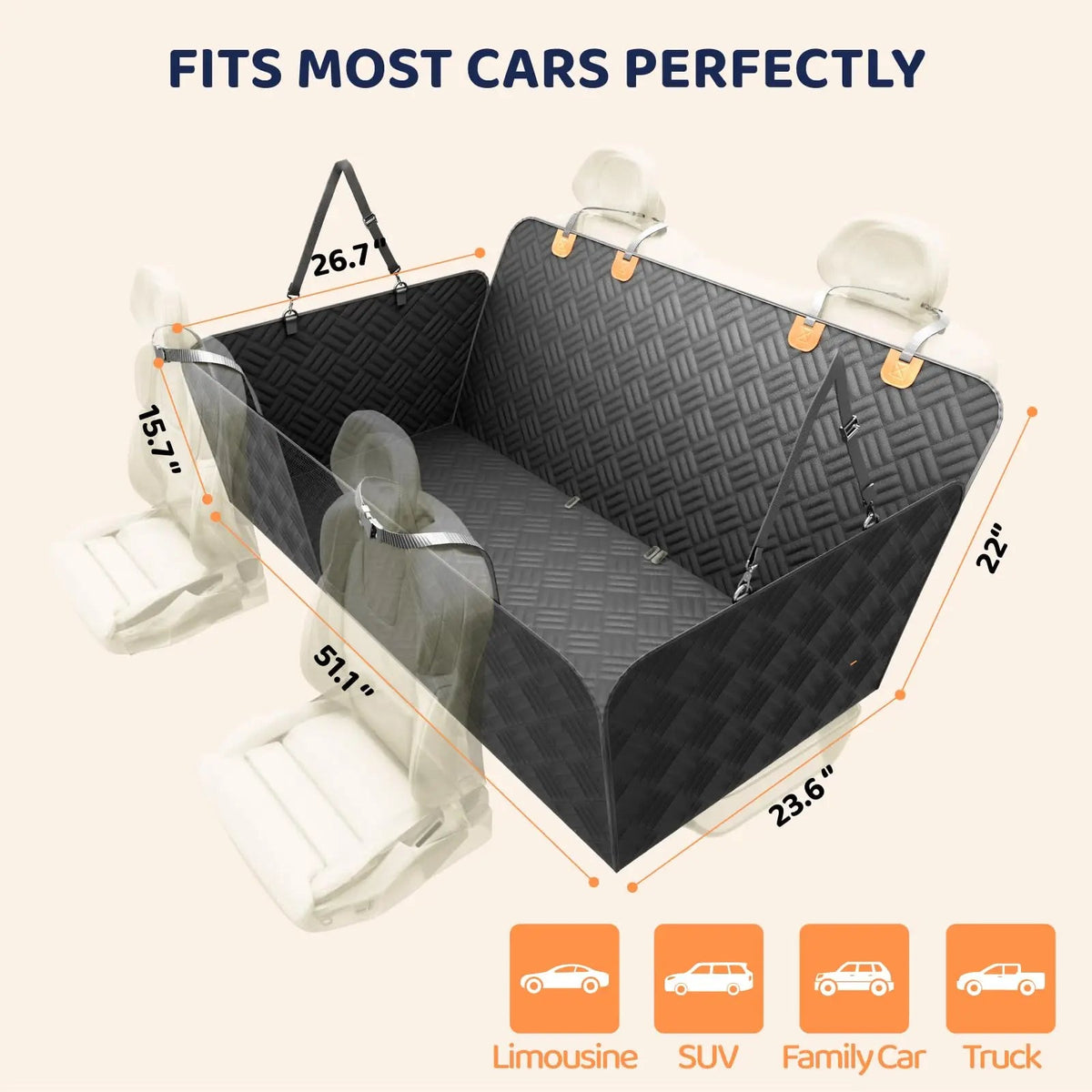 Backseat Dog Bed