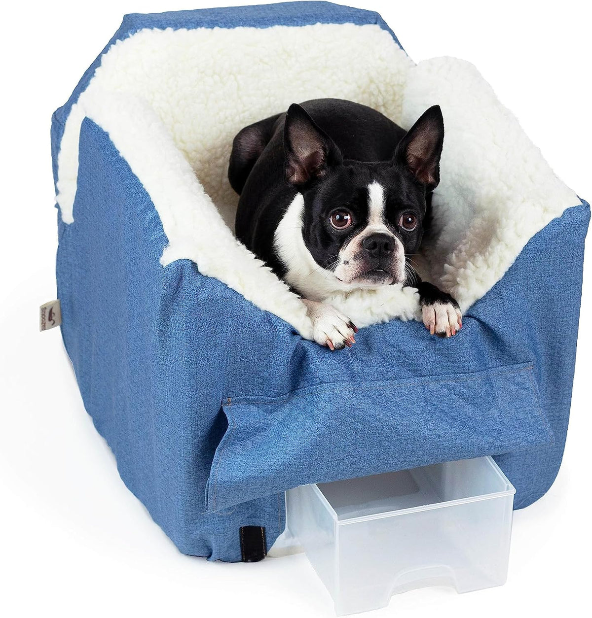 Snoozer Dog Car Seat for Dogs up to 18lbs, Lookout II, Black Quilted (S)